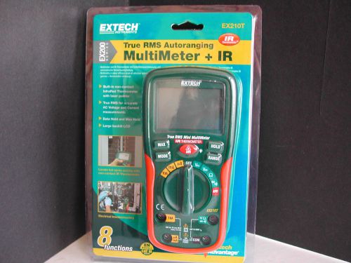 Extech EX210T True RMS Autoranging Multimeter with IR Thermometer Laser Pointer