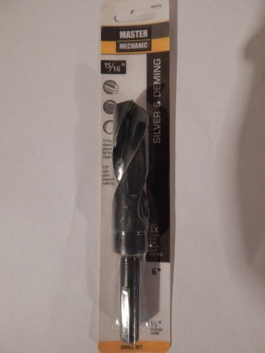 Master mechanic15/16&#034; silver &amp; deming drill bit ( 6&#034; ) brand new for sale