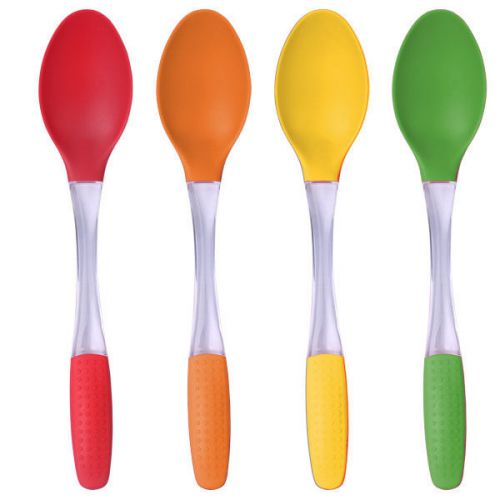 Home Basics Silicone Handle Serving Spoon
