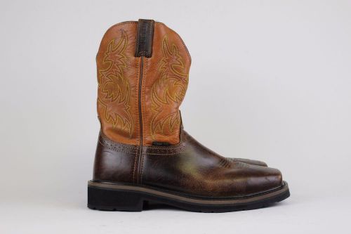 Justin Original Work Boots Men&#039;s Stampede Square Toe Composite Work Boot Size 10