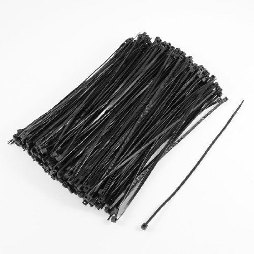 Plastic Power Cable Wire Cord Zip Ties Straps 2.5mmx200mm 350Pcs