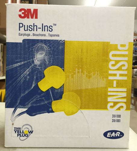 3M 318-1000 EARPLUGS - E-A-R Push Ins Multiple Use Uncorded NNR28 100 Pairs