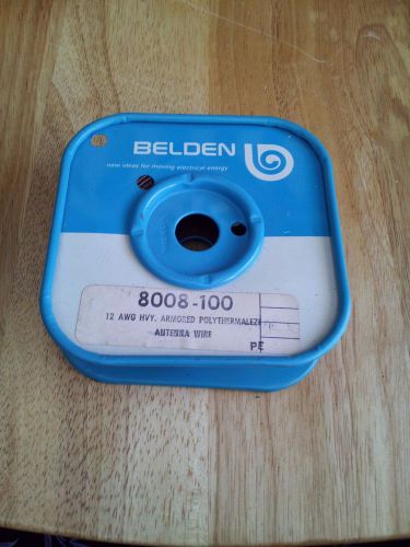 Belden 12 AWG Antenna Wire  2 lb spool 8008 Hvy. Armored Polythermaleze  Copper