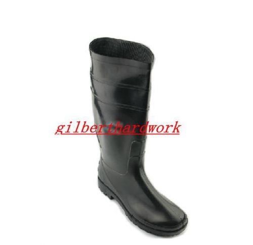Black Chemical Boots For Acid Alkali Resistant Anti Oil Labor Boots Safety Boots