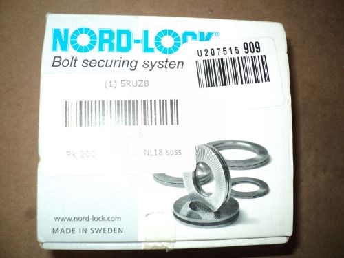 NORD-LOCK 13.0-1081 Lock Washer, Stl, Fits M12,2.5mm Th , 100 PK