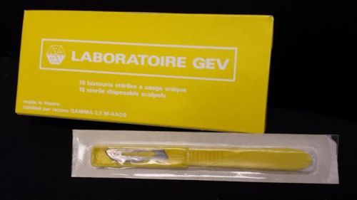 NEW disposable scalpels-Laboratoire Gev - Yellow -10/box  $5.00