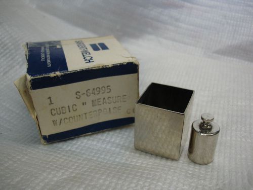 sargent welch  s-64995 cubic inch measure w / counterpoise
