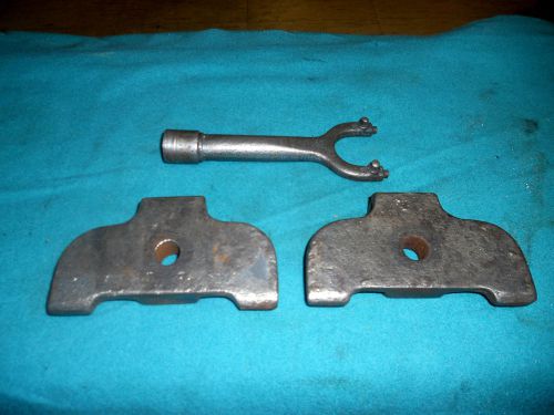 Pair of hold down clamps from a magnetic grinding chuck for sale