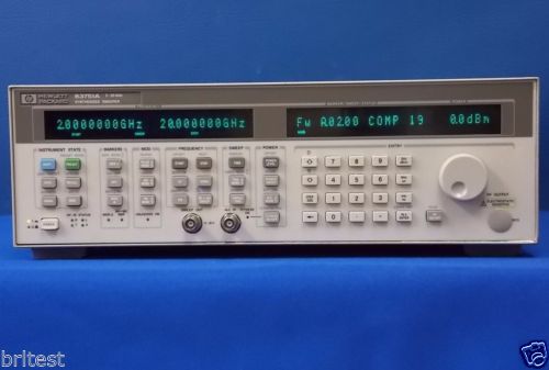 Agilent 83751A opt: 1ED=Type-N RF output connector,Synthesized Sweeper, 2-20 GHz