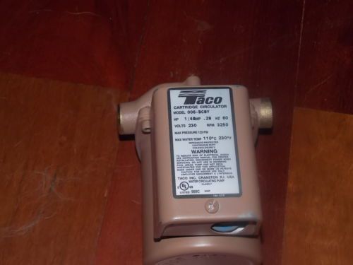 Taco 006-bc8y   circulator pump, 1/40 hp, 230v for sale