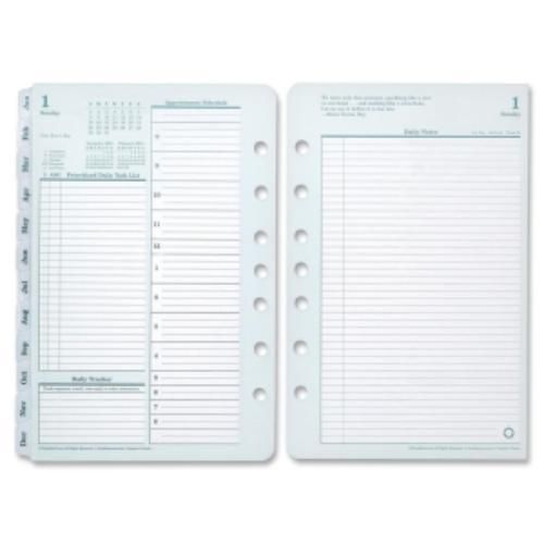 Franklin Covey Compact Planner Refill - Daily - 4.25&#034; X 6.75&#034; - 1 Year - January