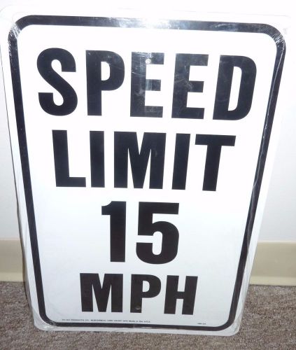 24 in. x 18 in. Aluminum Speed Limit 15 MPH Sign