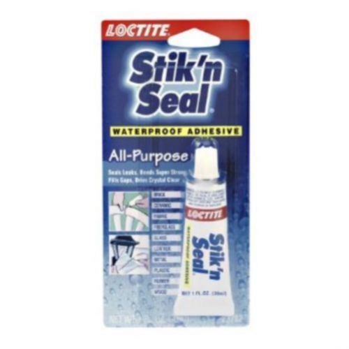 NEW LOCTITE STIK&#039; N SEAL WATERPROOF Indoor/Outdoor Adhesive 1 oz. Free Shipping