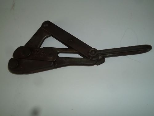 Vintage Klein Wire Cable Rope Grip Puller Lineman Metal Tool