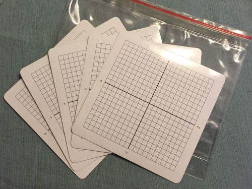 Learning Resources X-Y Axis Graphing Dry Erase Mats, 11 X 9 inches, Pack of 5