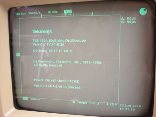 Tektronix Model TDS 460A Four Channel Digitizing Oscilloscope - 400 MHz - #2