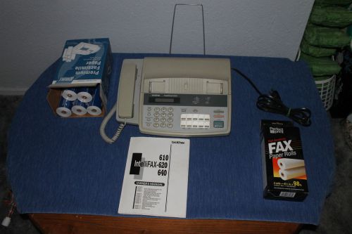 Brother Intellifax 620 Fax Machine   with lots of paper