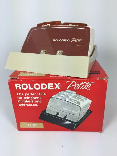Vintage NIP New Rolodex Petite Card File SB 300 Beige