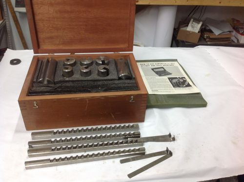 Dumont No. 40A Minute Man Broach Set  in Wood Case 5/16-3/8-7/16-1/2&#034;  USED