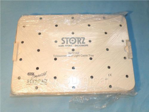 STORZ 39311AS Sterilization tray for 4 sinus scopes &amp; light guide, item is NEW