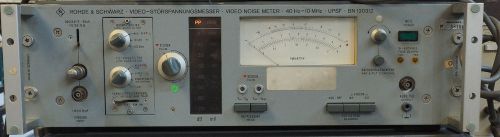Rohde &amp; Schwarz UPSF BN 120312 Video Noise Meter 40hz to 10mhz