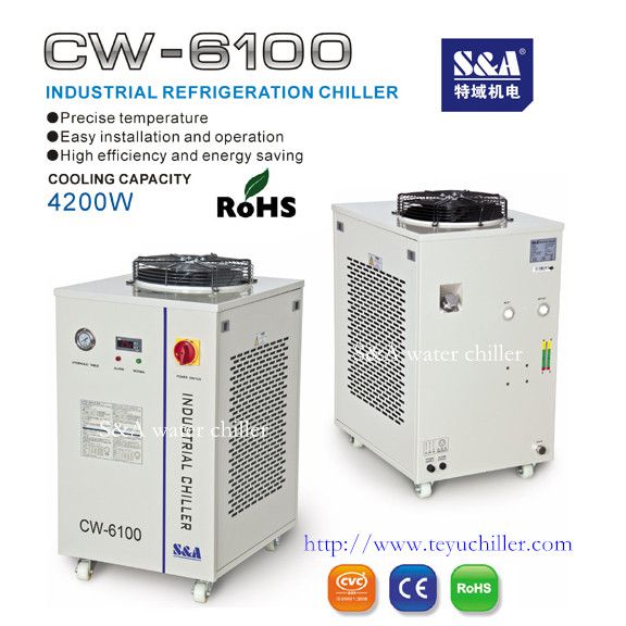 Air cooled water chiller unit s&a brand cw-6100 for sale