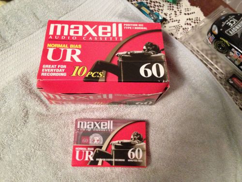 Maxell Normal Bias UR Audio Cassette Tapes  60 Minutes