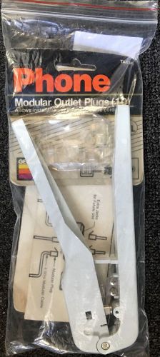 Modular Crimping Tool/ Telephone Tool With 10 New Outlet Plugs