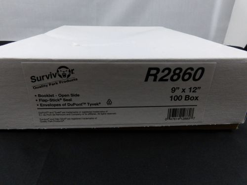 SURVIVOR Quality Park Products  Tyvek Mailer 9 x 12 White 100/Box R2860 Booklet