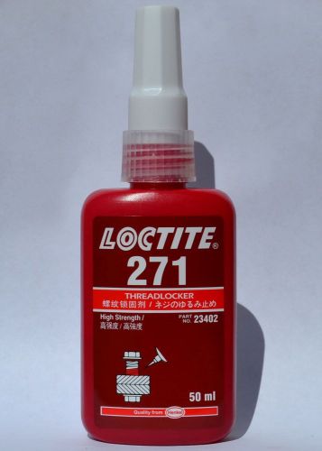 Loctite 271 red - 50ml 1.69oz high strength threadlocker - free ship for sale