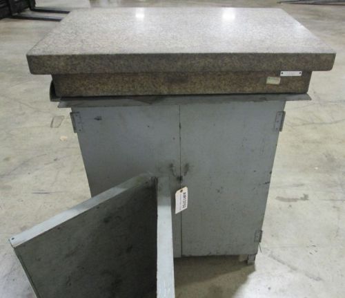 Granite Surface Plate With Base Cabinet And Protective Cover - Used - AM13702