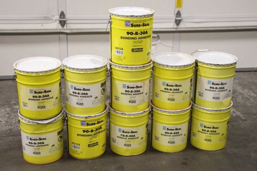 Lot of (11) Carlisle 90-8-30A CCW Sure-Seal Bonding Adhesive High Strength 5 Gal