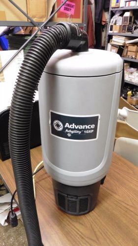 Advance adgility 10xp backpack vacuum used vacuum only needs cord strain relief for sale