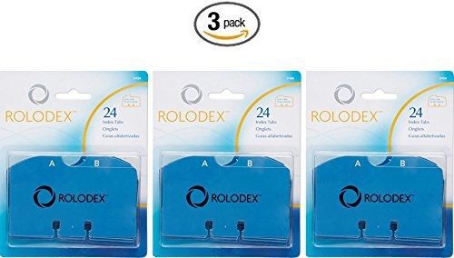 Rolodex A to Z Index Tabs (67636) 3 Pack