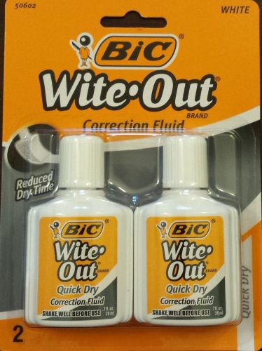 Lot of 9 BIC Wite-Out Brand Correction Fluids, Quick Dry, 2-Pack, Total of 18