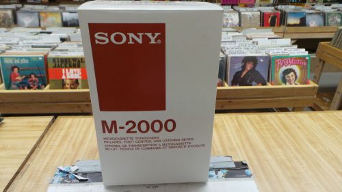 Newin box  SONY M-2000 Microcassette Transcriber, Foot Control, Listening Device