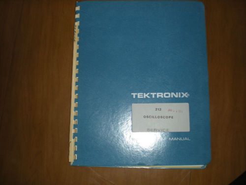 original Tektronix 212 oscilloscope service manual