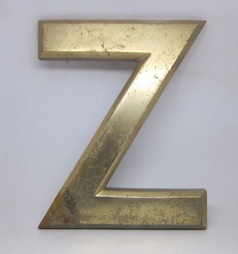 Brass Letter Z