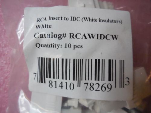 10 pcs honeywell rcawidcw rca insert to idc white insulators for sale