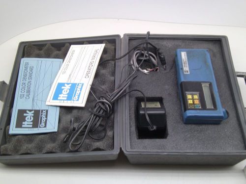 ITEK Graphix Model 102 Color Reflection Densitometer w/ Hard Case &amp; Power Supply