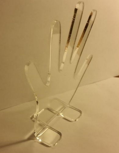 Clear Hand Ring And Jewelry Stand
