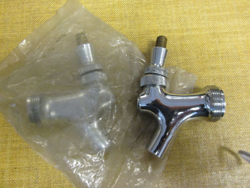 NEW LOT OF 2 BANNER Draft Beer Faucet Head  Chrome Kegerator Spout/Tap
