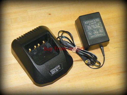 KENWOOD KSC-20 BATTERY CHARGER FOR TK SERIES 2-WAY RADIOS CLEAN TESTED LOOK!