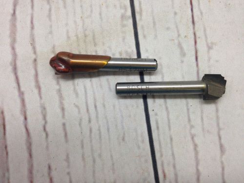 2 bosch router bits 85478m &amp; 85474m flute bits cutter tool for sale