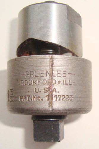 Greenlee Radio Chassis Punch 1 5/32 NOS  (inv2)