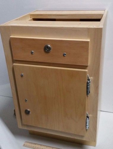 NEW DISPLAY Wooden Laboratory / Science Classroom Base Cabinet 12&#034; W x 20&#034; T