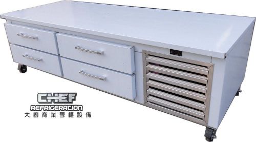 Coolman chef base equipment stand refrigerator 110&#034; 6 drawers for sale