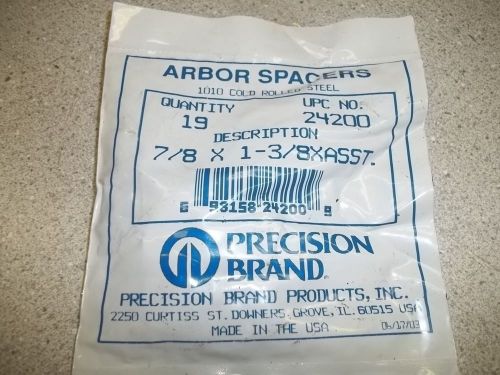 NEW Arbor Spacers Precision Brand 19-Pack 7/8&#034; x 1-3/8&#034; *FREE SHIPPING*
