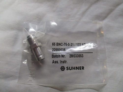 Huber and suhner bnc 75 ohm load ,jack female-qty 2 per lot for sale