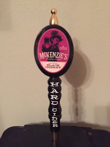 McKenzie&#039;s Black Cherry Hard Cider Beer Tap Handle Hand Pressed